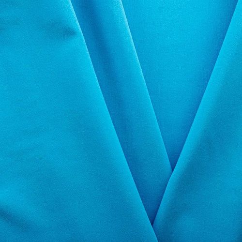 Ткань костюмная К21-1080 лазурно-голубой однотонный