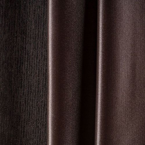 Ткань портьерная блэкаут 2-х сторонний h300 см 529-02-20 темный шоколад однотонный