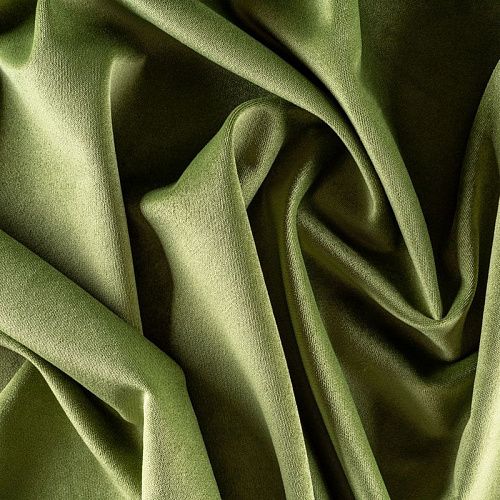 Ткань портьерная бархат 09-02-00278 весенний зеленый однотонный
