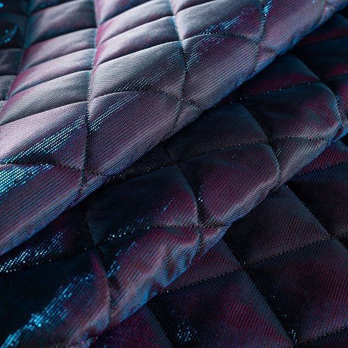 Ткань курточная 033-01993 розово-синий хамелеон