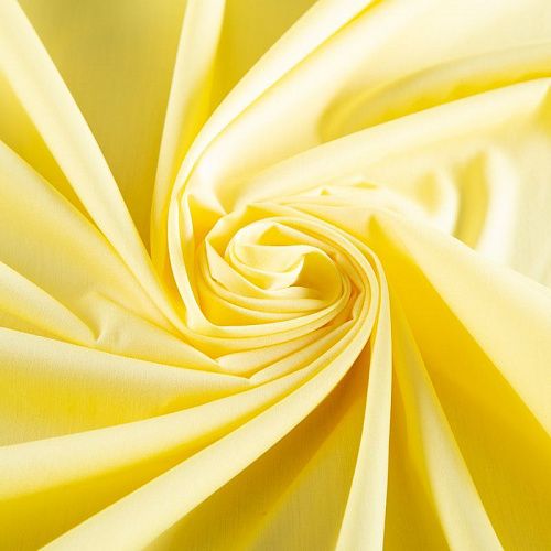 Поплин стрейч 063-20060 желтый однотонный