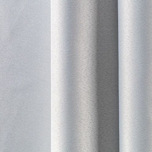 Ткань портьерная блэкаут h-290 см 10-02-00500 серебристо-серый однотонный