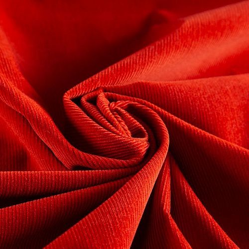 Микровельвет 008-20020 красный однотонный