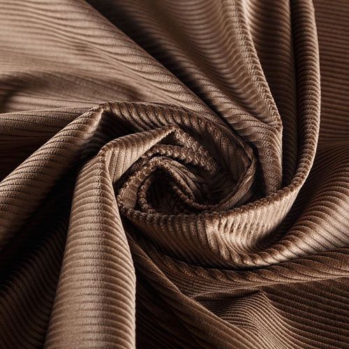 Вельвет 008-05949 кофейный однотонный