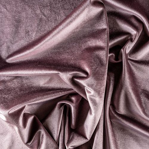 Ткань портьерная бархат 09-02-00363 розовато-лиловый однотонный