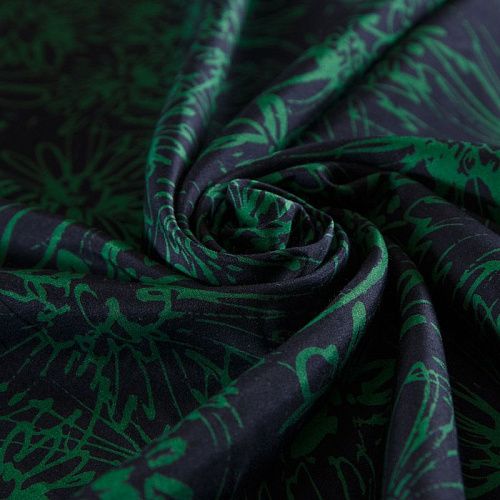 Батист 003-16108 черный принтованный