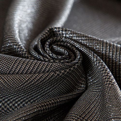 Ткань костюмная 025-16118 черный/серебро