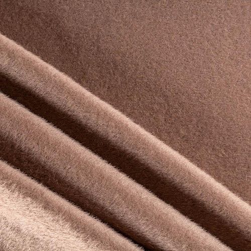 Ткань пальтовая К29-634 пепельно-коричневый однотонный