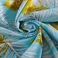 Штапель 069-17434 ментоловый принтованный