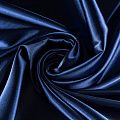 Креп-сатин К33-798 темно-синий однотонный