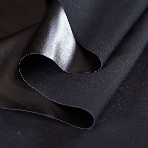 Экокожа стрейч 070-18717 черный однотонный