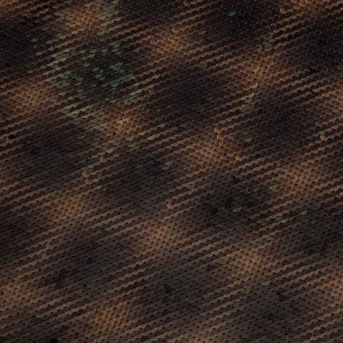 Ткань с пайетками 055-04190 черно-коричневый