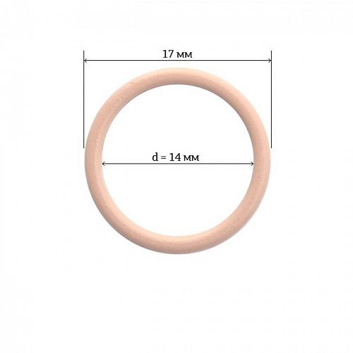 Кольцо для бюстгальтера ARTA.F 14 мм металл 2 шт 2831-168 серебристый пион 