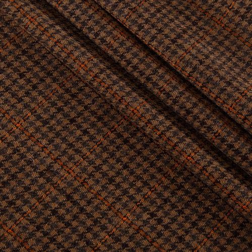 Ткань костюмная 025-14424 корица принтованный