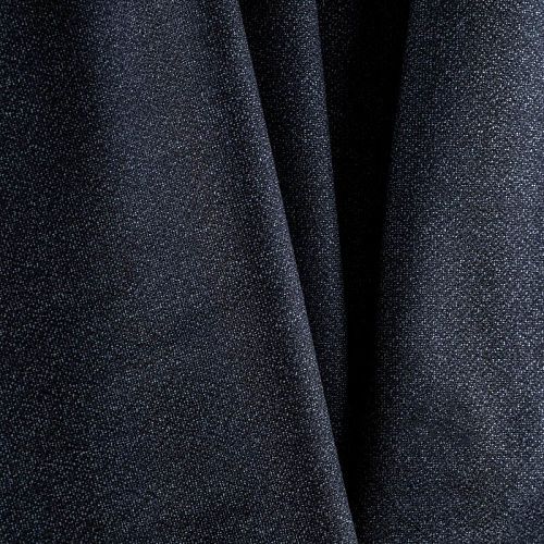 Ткань костюмная К32-050 сине-голубой меланж черная полоса