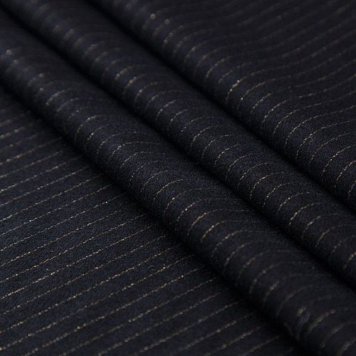 Ткань костюмная 025-16192 черный с люрексом