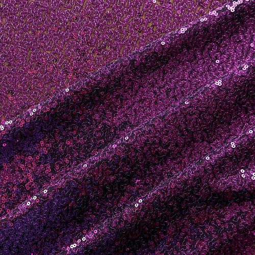 Пайетки на сетке 055-02831 пурпурный однотонный