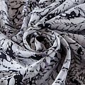 Штапель 069-13555 черный принтованный