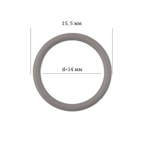 Кольцо для бюстгальтера ARTA.F 14 мм металл 2 шт 2831-1645 шиншилла 