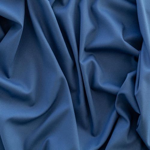 Ткань костюмная К33-412 синий однотонный