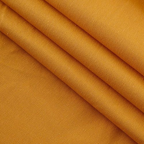 Лен-вискоза 035-13111 облепиховый однотонный