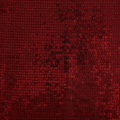 Ткань с пайетками 055-03093 вишневый однотонный