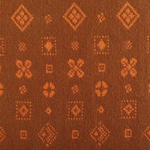 Трикотаж 2-х сторонний вязаный 056-05815 оранжево-коричневый