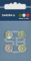 Пуговицы SANDRA 12.5 мм перламутр 4 шт CARD031 натуральный