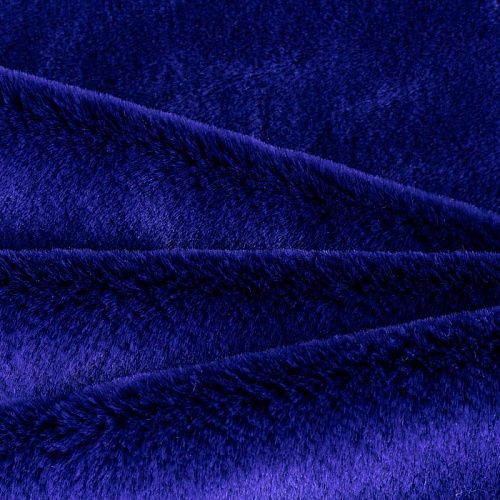 Мех искусственный К31-082 королевский синий однотонный