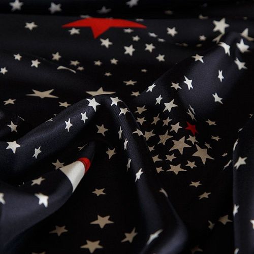 Твил-шелк Valentino 064-16564 черный принтованный