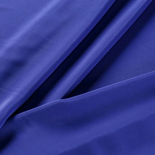 Крепдешин натуральный 028-06508 фиолетово-синий однотонный