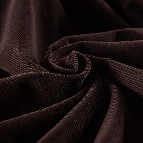 Микровельвет стрейч 008-20018 темно-коричневый однотонный