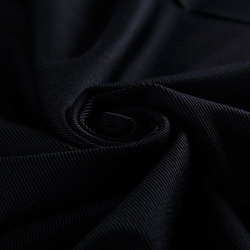 Ткань костюмная 025-14658 черный однотонный