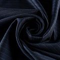 Ткань костюмная К32-012 темно-синий тонкая ярко-голубая полоска