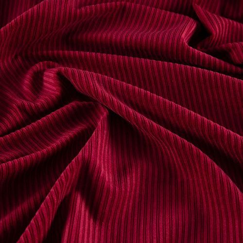 Вельвет 008-19975 бордовый однотонный