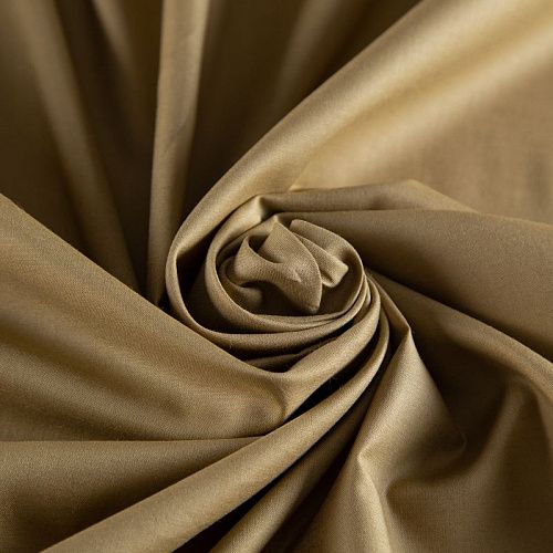 Батист 003-20267 бежево-оливковый однотонный