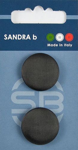 Пуговицы SANDRA 23 мм пластик 2 шт CARD160 черный