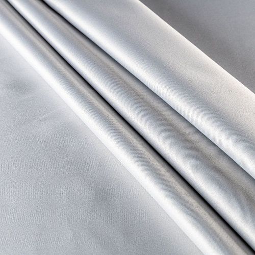 Ткань портьерная блэкаут h-290 см 10-02-00500 серебристо-серый однотонный