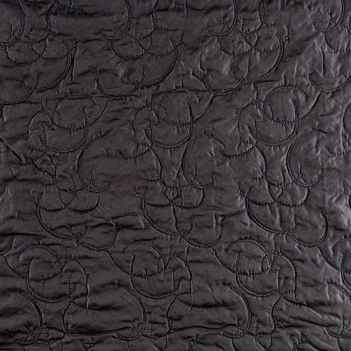 Ткань курточная с вышивкой К09-130 черный 