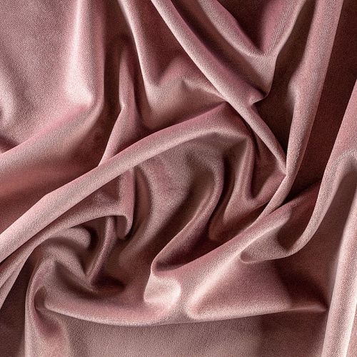 Ткань портьерная бархат 507-02-04 пастельно-розовый однотонный