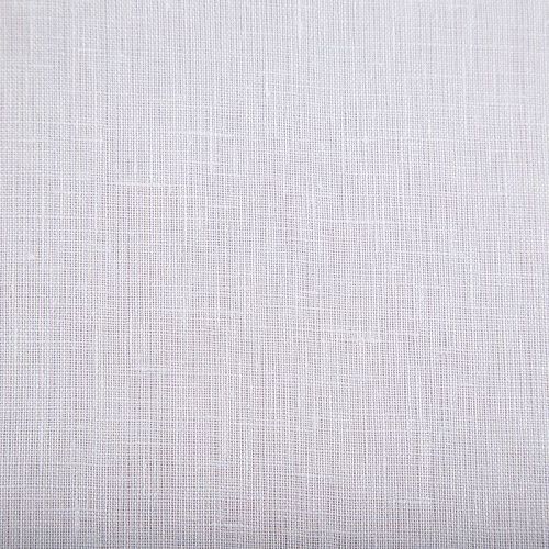 Лен натуральный 035-19886 белый однотонный