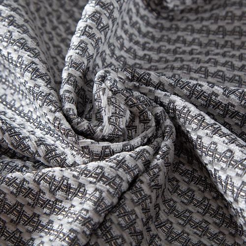 Ткань портьерная жаккард h-295 см 05-02-20884 серо-молочный