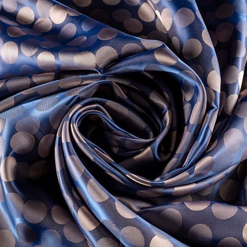 Ткань подкладочная К33-725 сине-фиолетовый жаккардовый