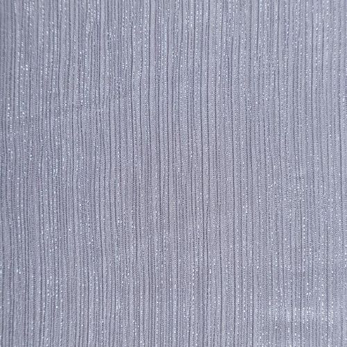 Шифон-жатка с люрексом 068-07209 серебристо-серый однотонный