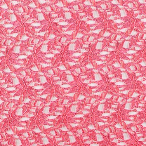 Гипюр-макраме К03-538 кораллово-розовый