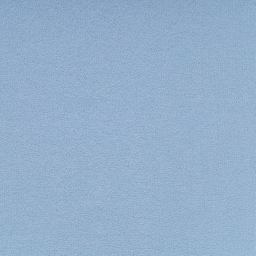 Крепдешин натуральный К36-088 небесно-голубой однотонный