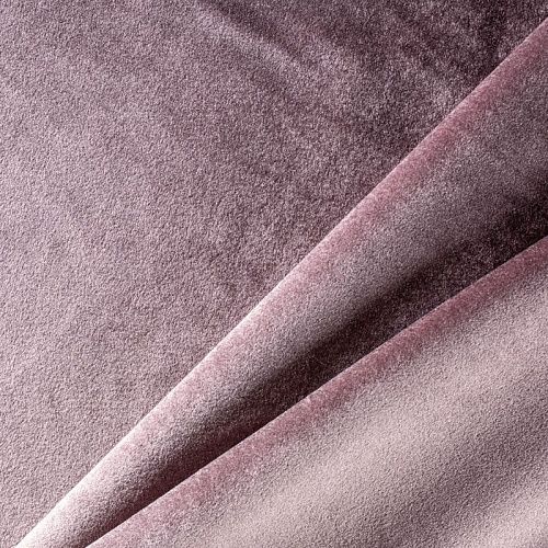 Ткань портьерная бархат 09-02-00363 розовато-лиловый однотонный