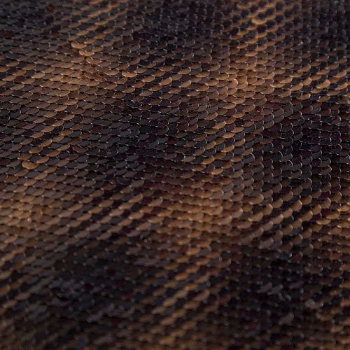 Ткань с пайетками 055-04190 черно-коричневый