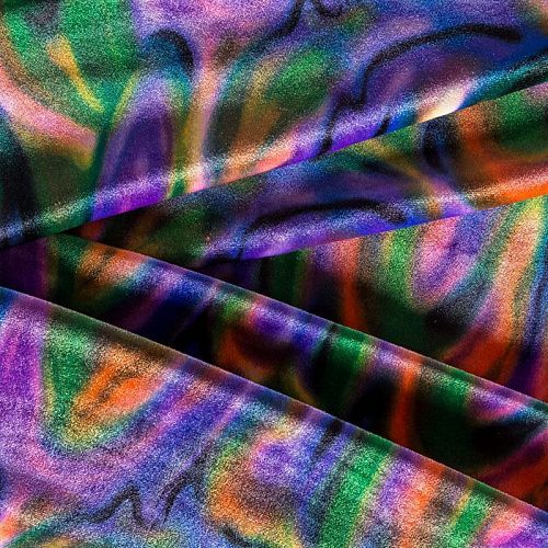Бархат 002-04309 фиолетовый принтованный
