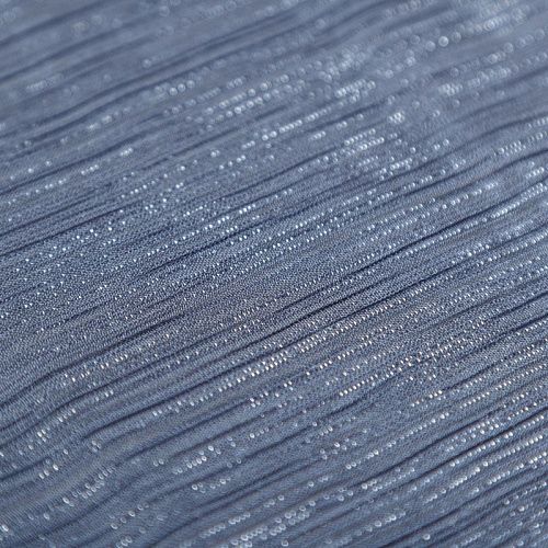 Шифон-жатка с люрексом 068-07215 серо-синий однотонный